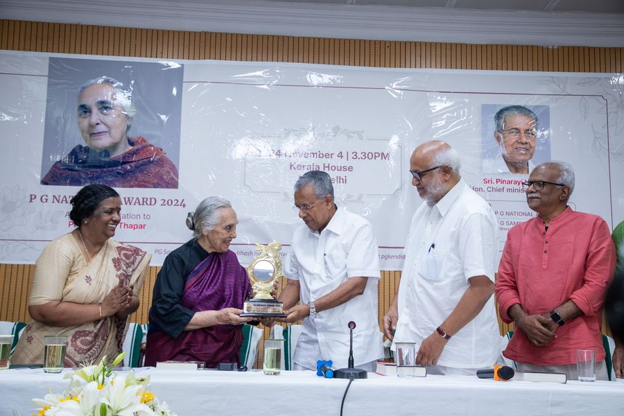 P.Govinda Pillai National Award 2024 presented to Romila Thapar
